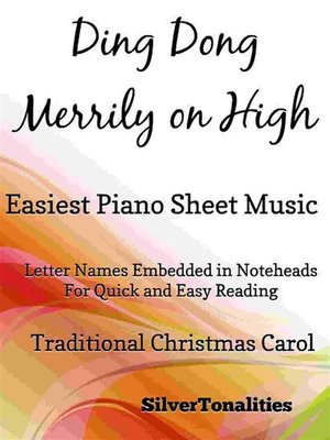 cover image of Ding Dong Merrily on High Easiest Piano Sheet Music